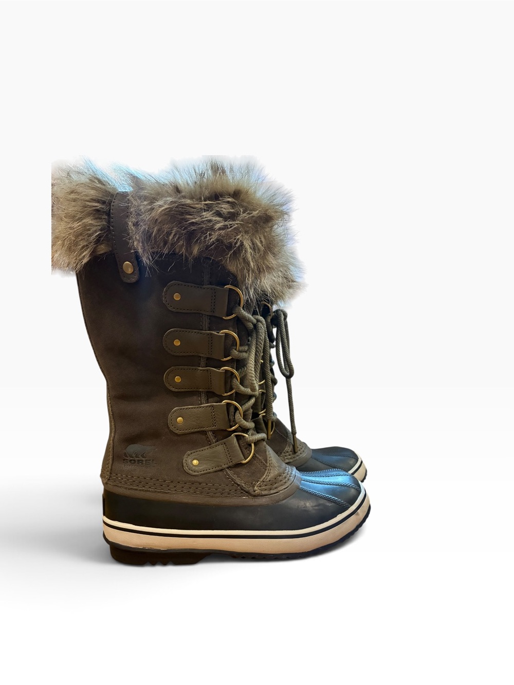 SOREL Joan of Arctic Winter Boots, Faux Fur Cuff and waterproof Rubber Shell - Picture 2 of 12
